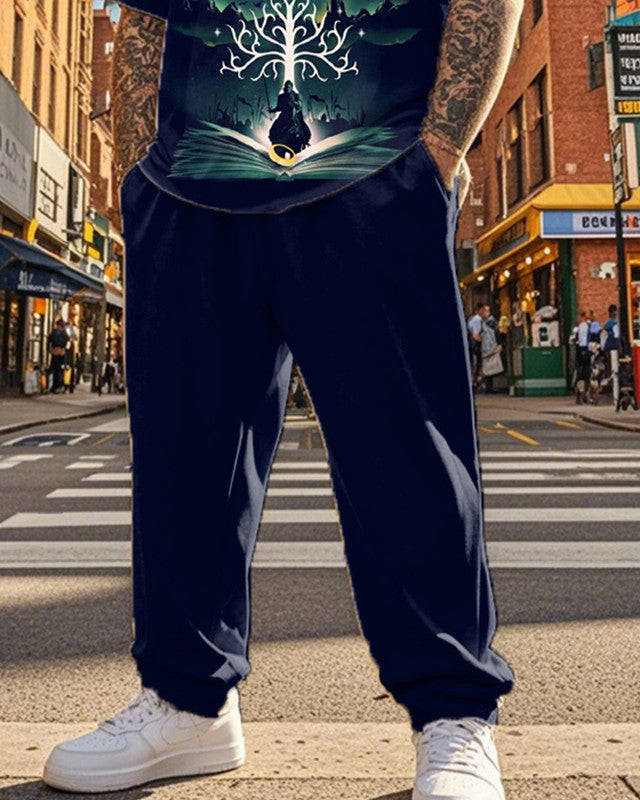 Men's Lord of The Rings Plus-size Short-sleeved Pant Suit