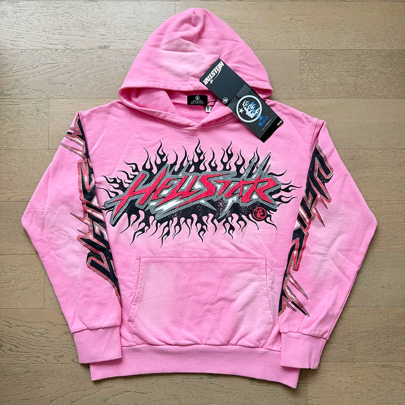 Vintage Casual Hoodie Pants Set