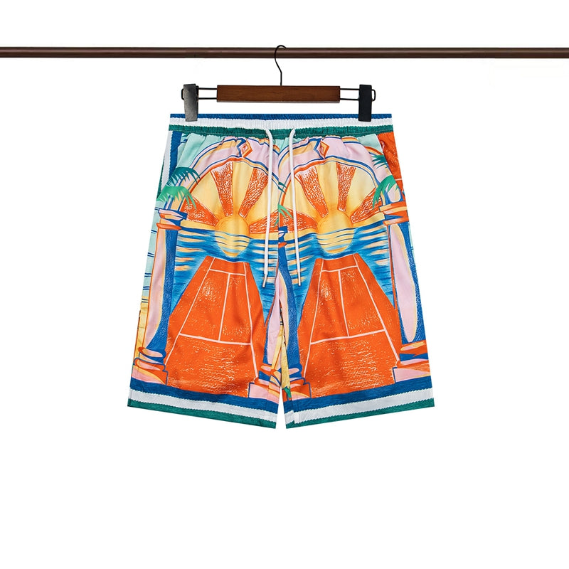 Tennis Club Summer Short Sleeve Shirt Shorts Set