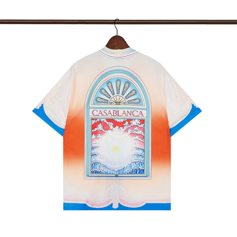 Tennis Club Summer Short Sleeve Shirt Shorts Set