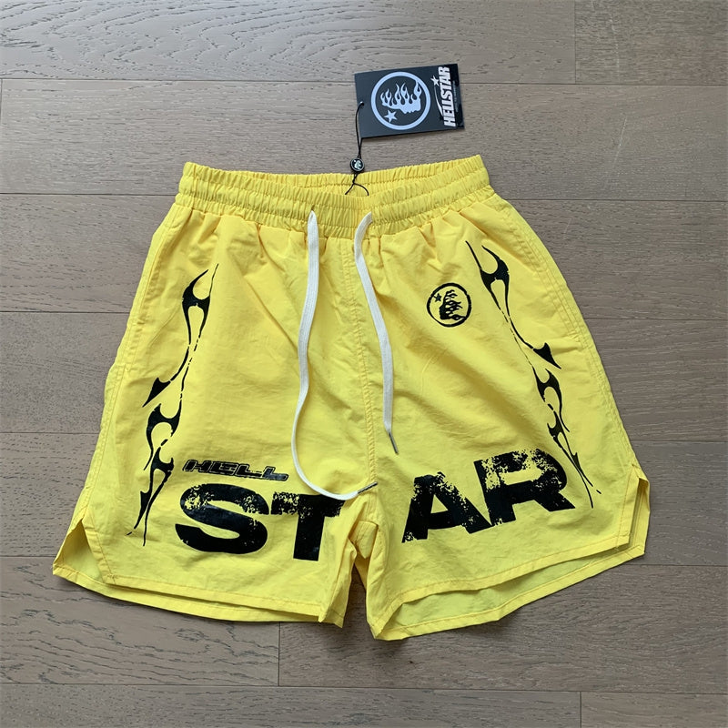 Simple Loose Colorblocked Athletic Shorts