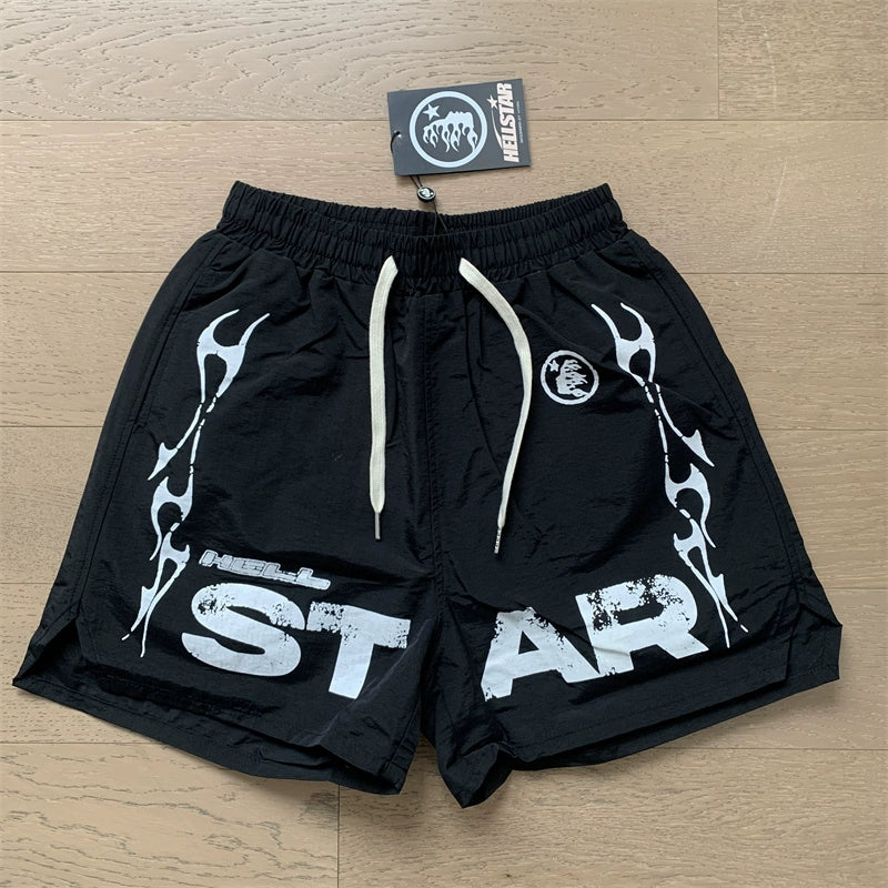 Simple Loose Colorblocked Athletic Shorts
