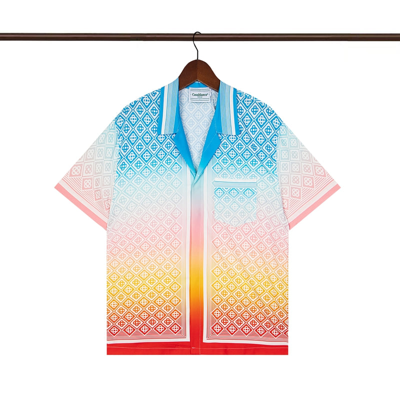 Tennis Club Summer Short Sleeve Shirt Shorts Set