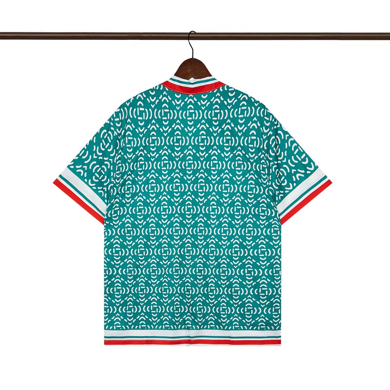 Tennis Club Summer Short Sleeve Shirt Shorts Set