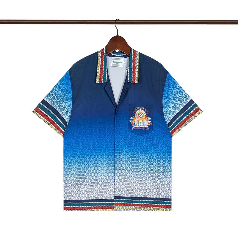 Tennis Club Summer Short Sleeve Shirt Shorts Set