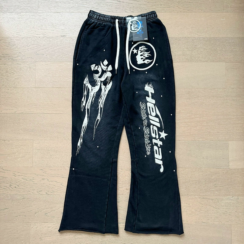 Vintage Casual Hoodie Pants Set