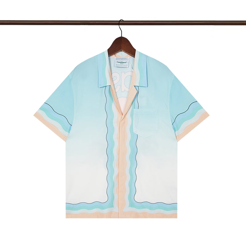 Tennis Club Summer Short Sleeve Shirt Shorts Set