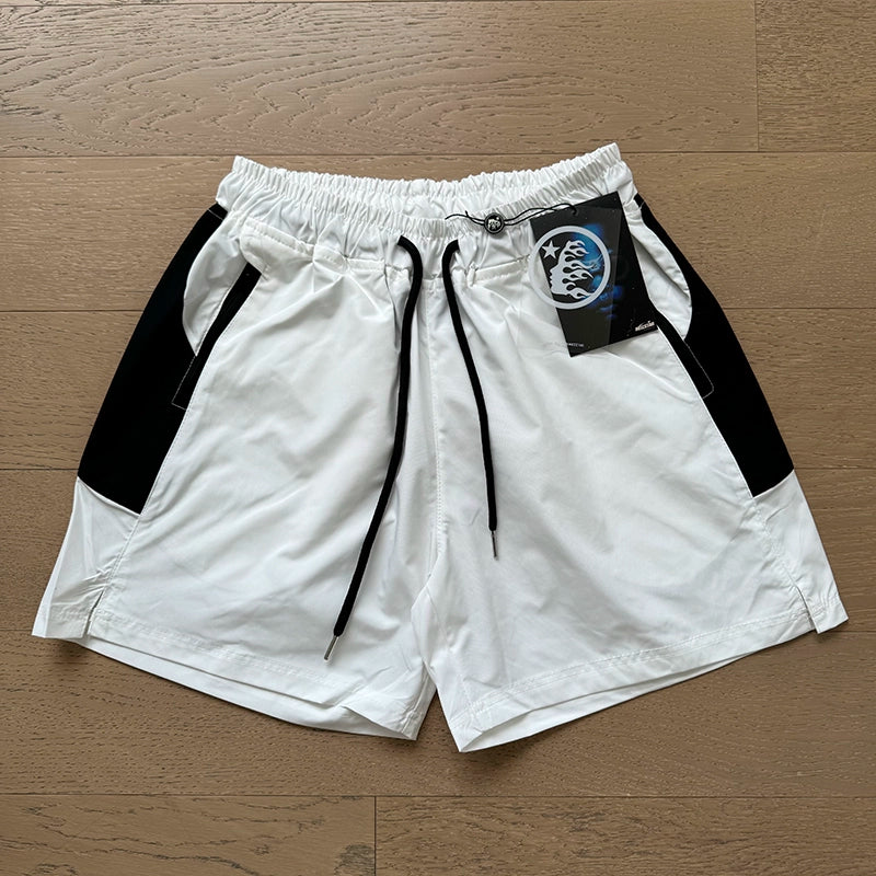 Simple Loose Colorblocked Athletic Shorts