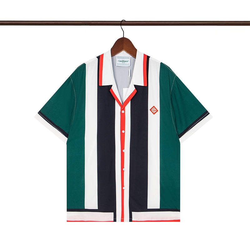 Tennis Club Summer Short Sleeve Shirt Shorts Set