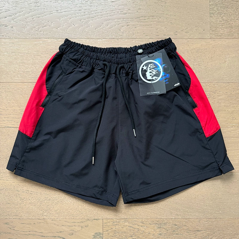 Simple Loose Colorblocked Athletic Shorts