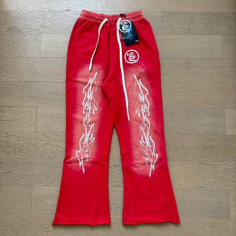Vintage Casual Hoodie Pants Set