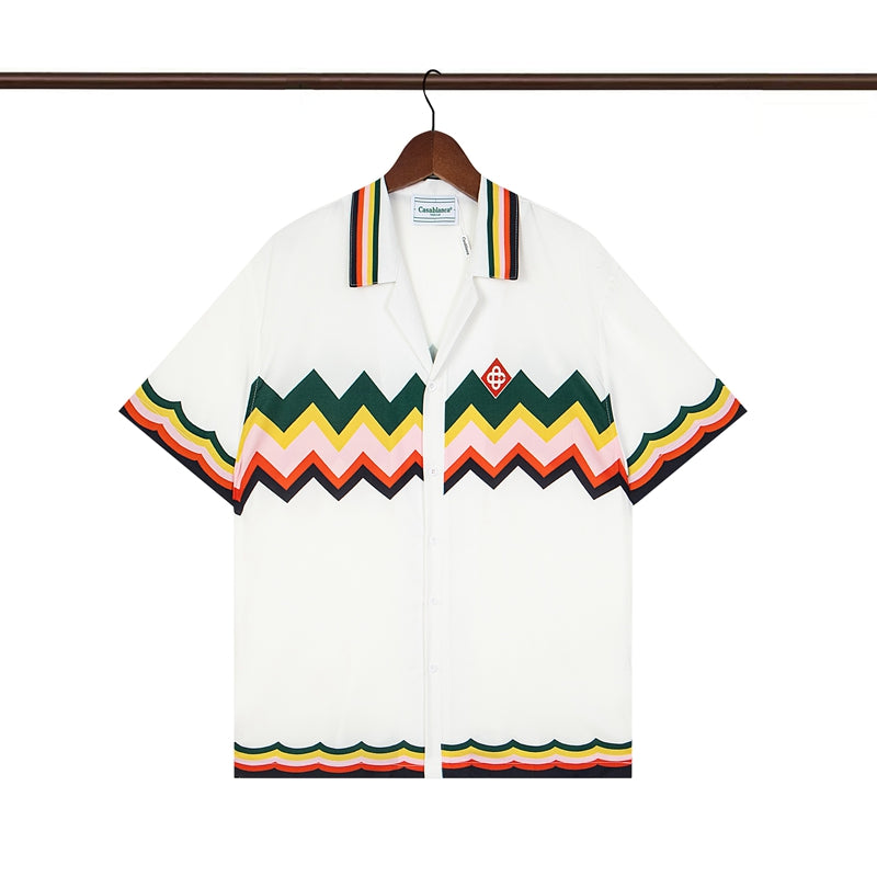 Tennis Club Summer Short Sleeve Shirt Shorts Set