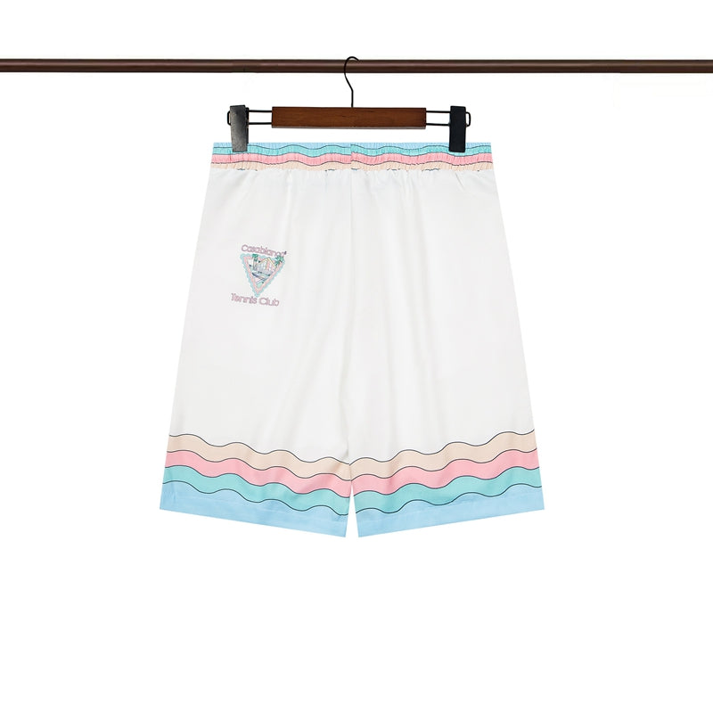 Tennis Club Summer Short Sleeve Shirt Shorts Set