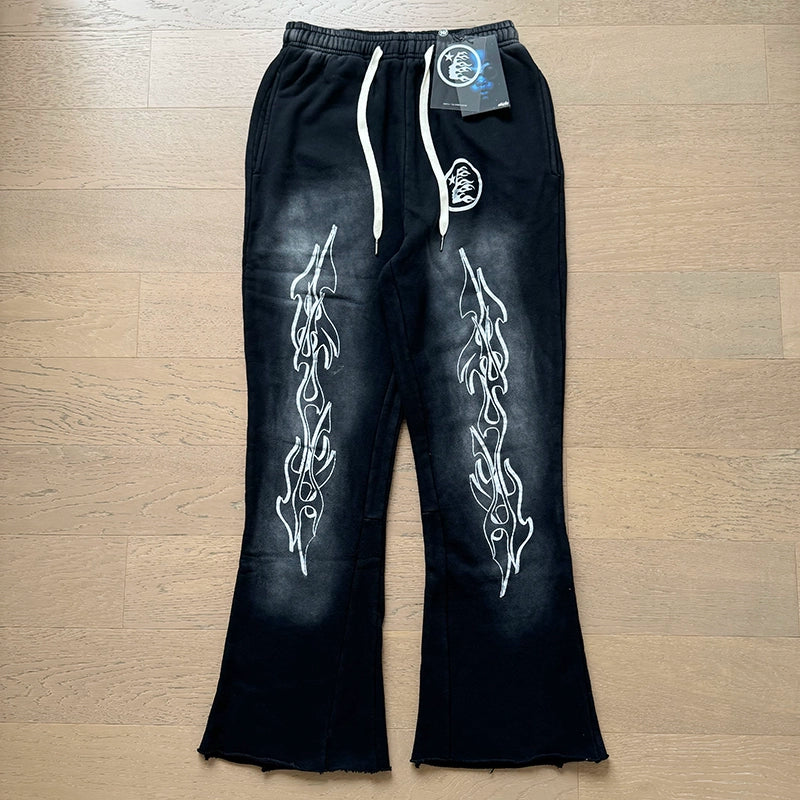 Vintage Casual Hoodie Pants Set