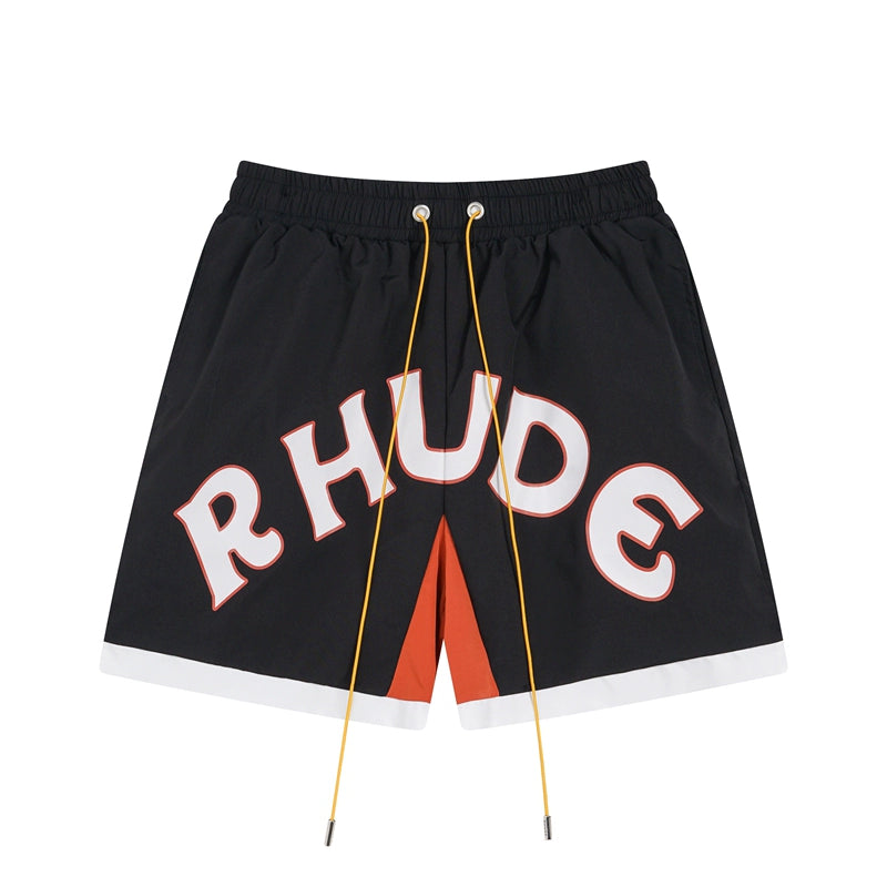 Simple Loose Colorblocked Athletic Shorts