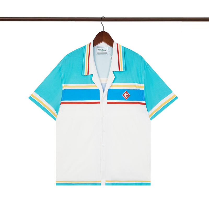 Tennis Club Summer Short Sleeve Shirt Shorts Set