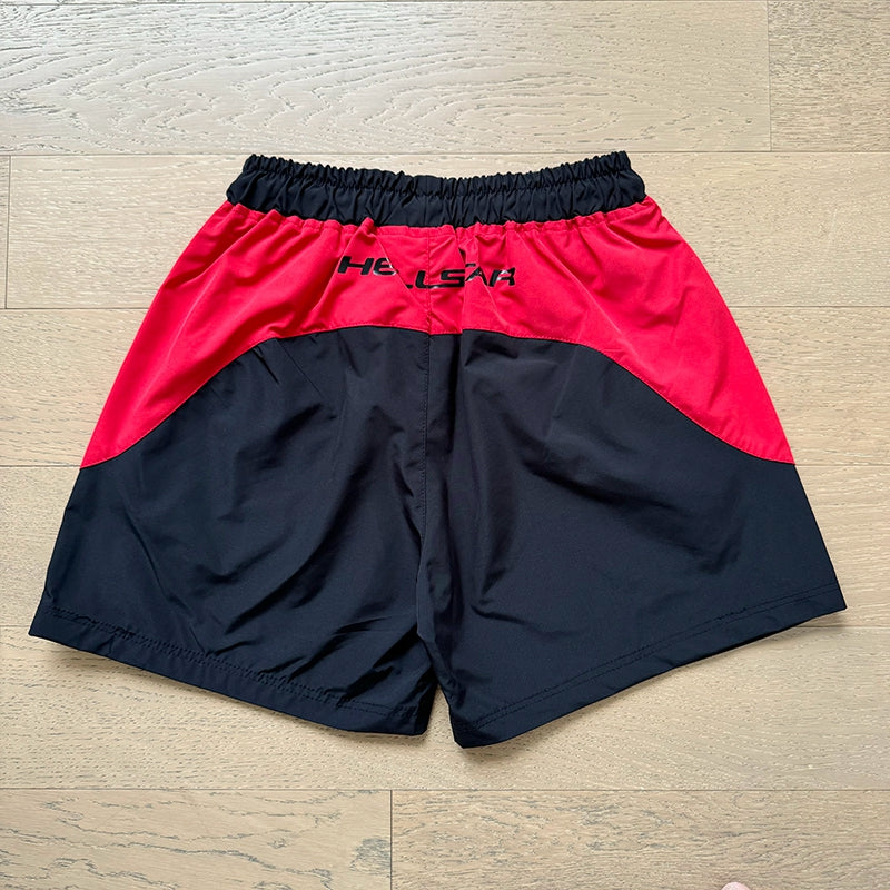 Simple Loose Colorblocked Athletic Shorts