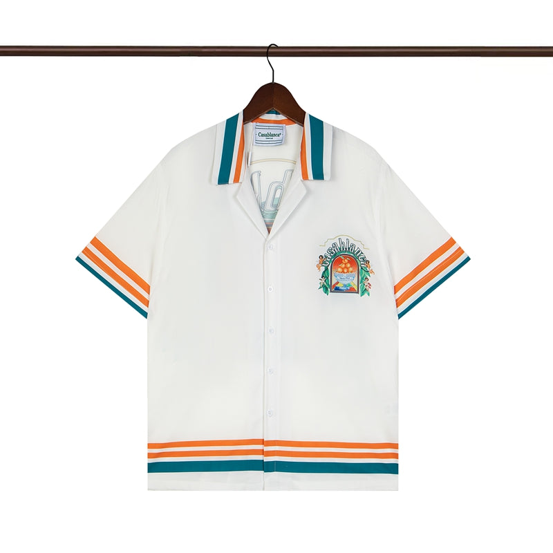 Tennis Club Summer Short Sleeve Shirt Shorts Set