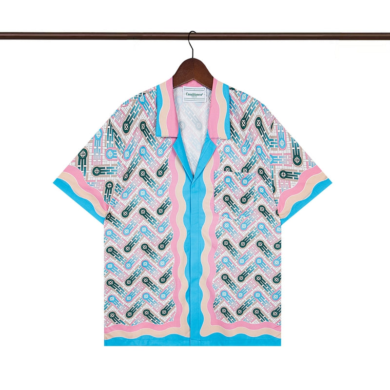 Tennis Club Summer Short Sleeve Shirt Shorts Set