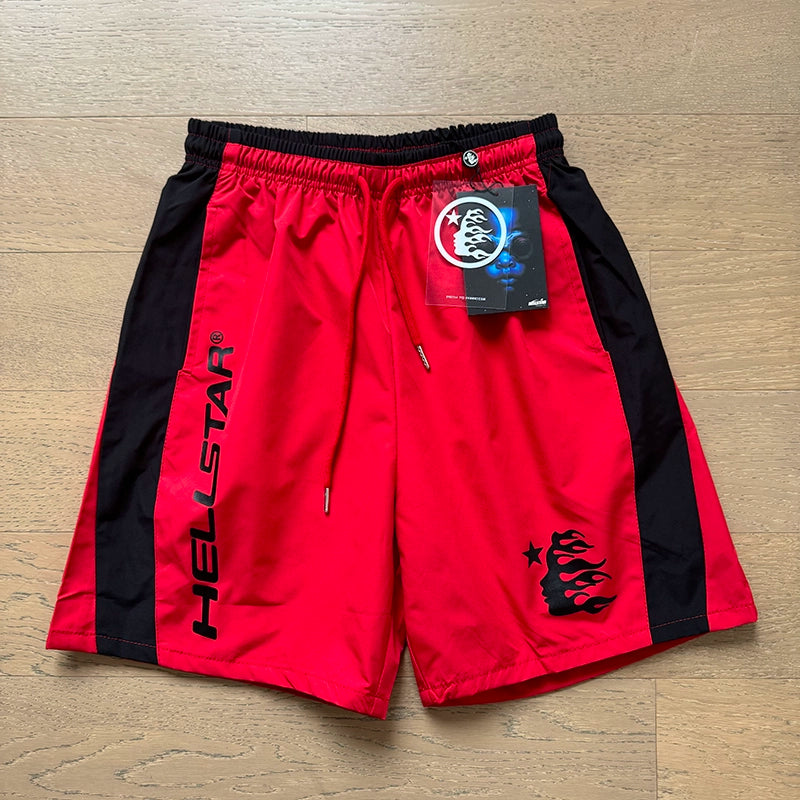 Simple Loose Colorblocked Athletic Shorts