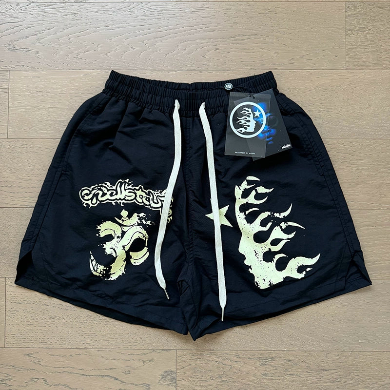 Simple Loose Colorblocked Athletic Shorts