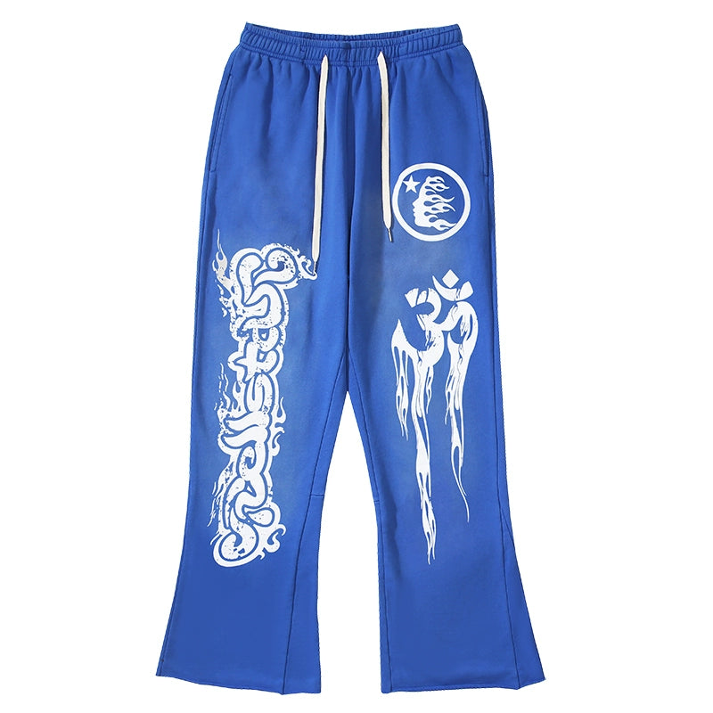 Vintage Casual Hoodie Pants Set