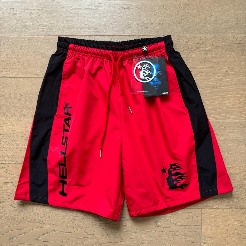 Simple Loose Colorblocked Athletic Shorts