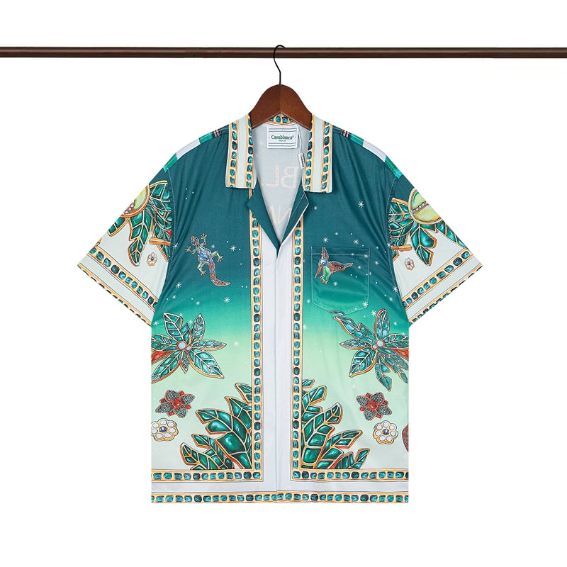 Tennis Club Summer Short Sleeve Shirt Shorts Set