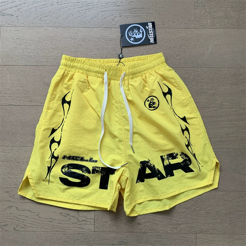 Simple Loose Colorblocked Athletic Shorts