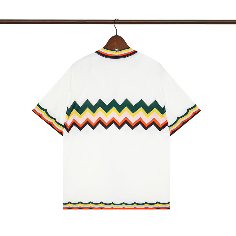 Tennis Club Summer Short Sleeve Shirt Shorts Set