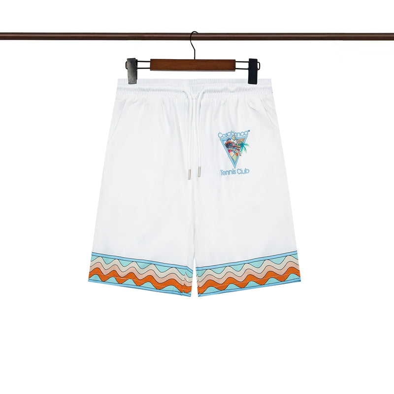 Tennis Club Summer Short Sleeve Shirt Shorts Set