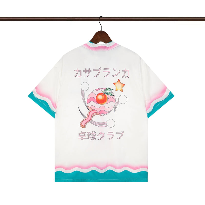 Tennis Club Summer Short Sleeve Shirt Shorts Set
