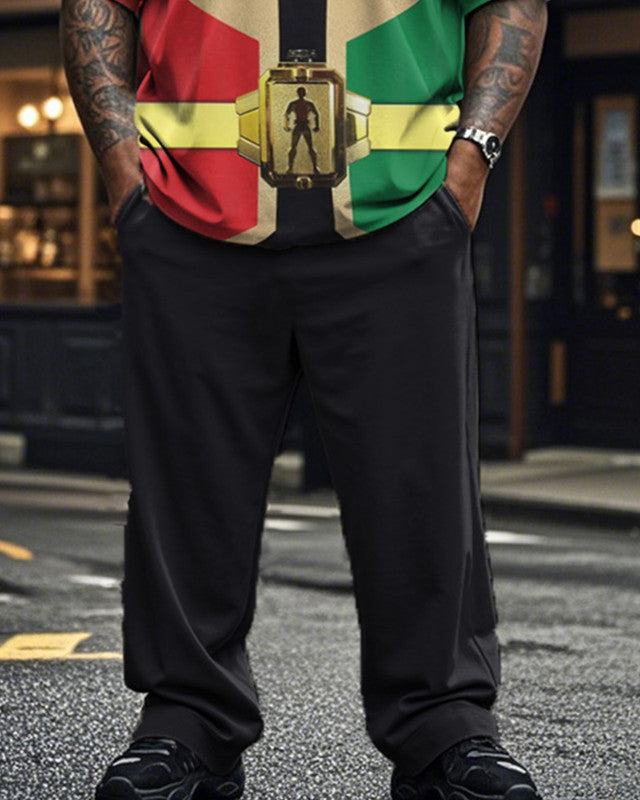COS Casual Short-sleeved T-shirt Trousers Large Size Men's Suit