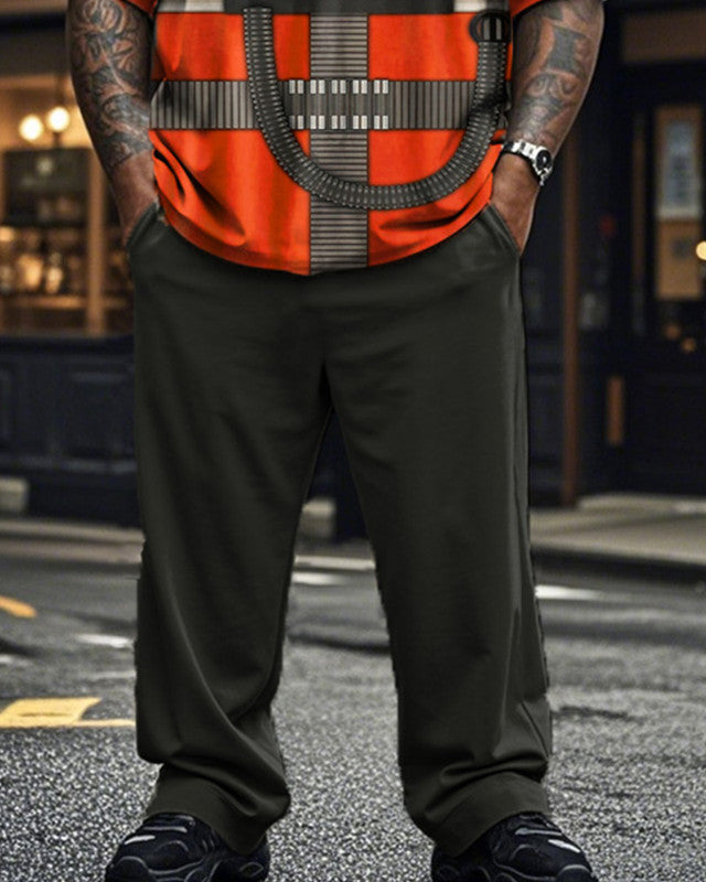 COS Personalized Short-sleeved T-shirt Trousers Large Size Men's Suit