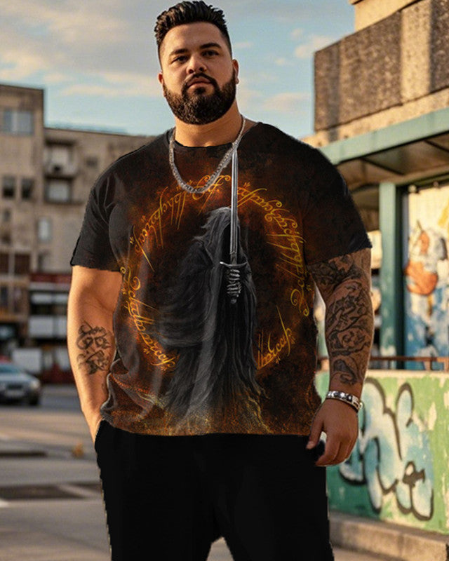 Men's Lord of The Rings Plus-size Short-sleeved Pant Suit