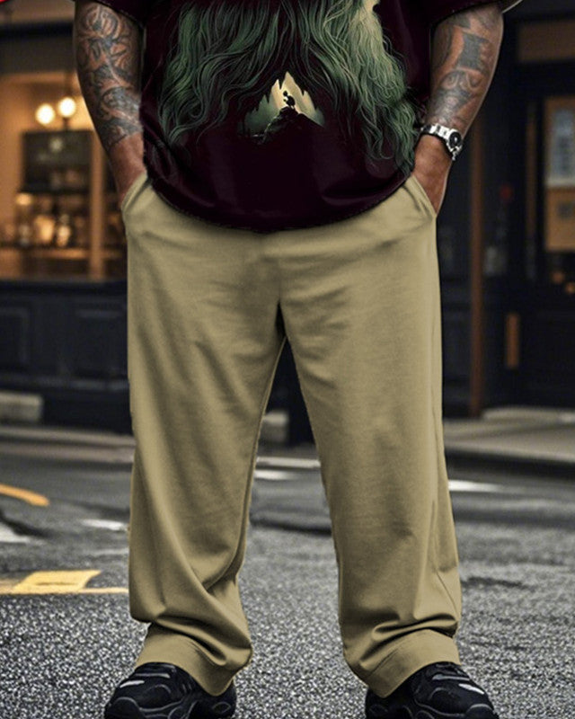 Lord of The Rings Plus Size Men's Short Sleeve Long Pants Suit