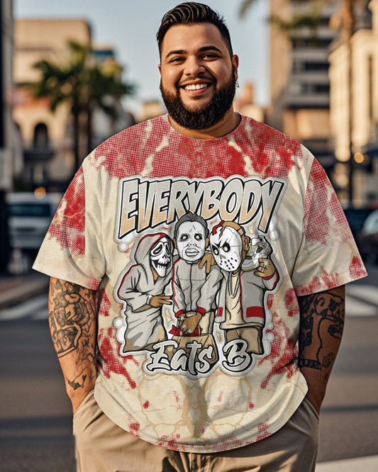 Everyone Personalized Print Large Size Men's Short Sleeve T-Shirt