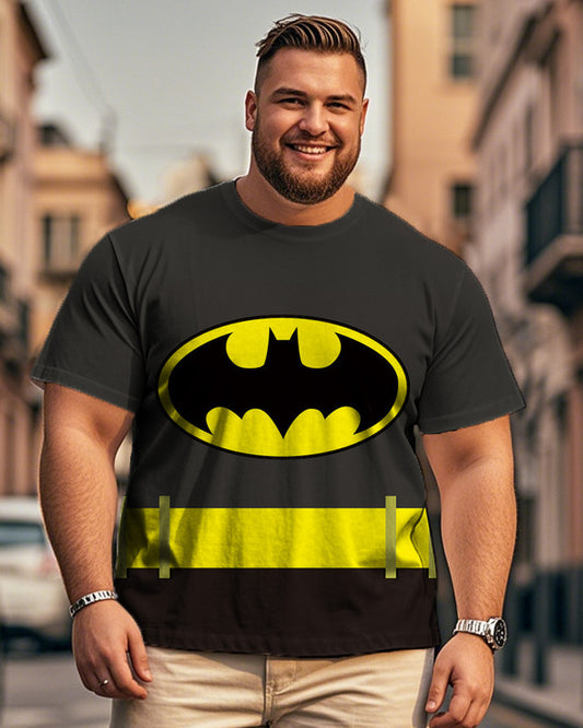 Men's Individual Color Combination Casual Print Large Size Short Sleeve T-shirt