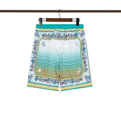 Tennis Club Summer Short Sleeve Shirt Shorts Set