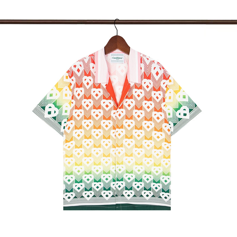 Tennis Club Summer Short Sleeve Shirt Shorts Set