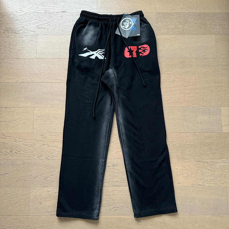 Vintage Casual Hoodie Pants Set