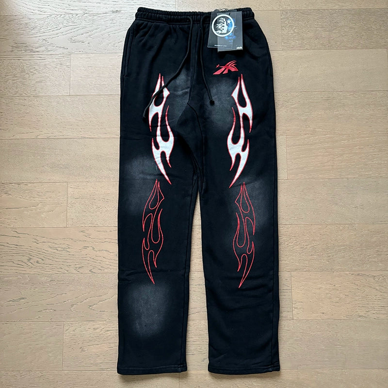 Vintage Casual Hoodie Pants Set