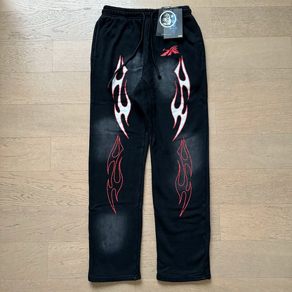 Vintage Casual Hoodie Pants Set