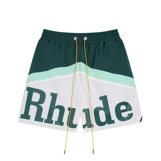 Simple Loose Colorblocked Athletic Shorts
