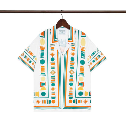 Tennis Club Summer Short Sleeve Shirt Shorts Set
