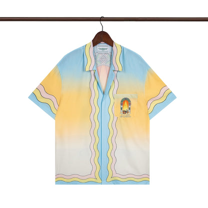 Tennis Club Summer Short Sleeve Shirt Shorts Set