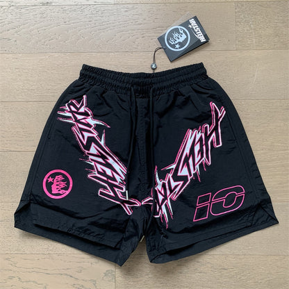 Simple Loose Colorblocked Athletic Shorts