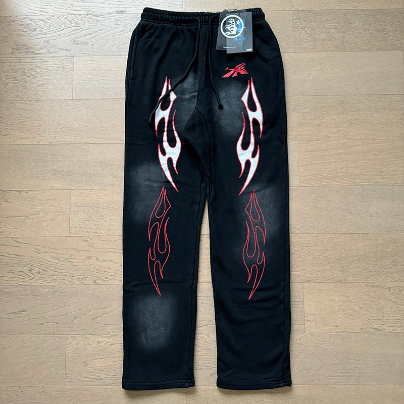 Vintage Casual Hoodie Pants Set