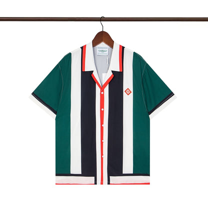 Tennis Club Summer Short Sleeve Shirt Shorts Set