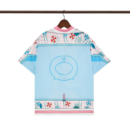 Tennis Club Summer Short Sleeve Shirt Shorts Set
